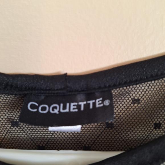 Coquette Black Mini Dress - Size Medium - Picture 3 of 4